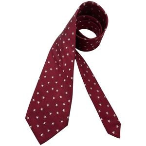 ZANOLINI Red Star Silk LUXURY Tie ITALY